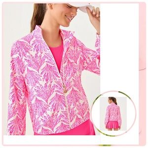 LILLY PULITZER Aegean Jacket - Pink Bliss - Shady Babe size XL NWT
